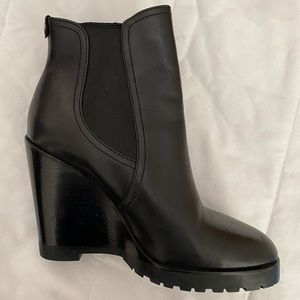 Michael Kors Black Heeled/Wedge Booties. Size 6.5
